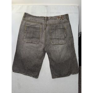 Vintage G Unit Shorts Mens 40 Gray Denim‎ Baggy Y2K Jorts Skater Hip Hop Grunge